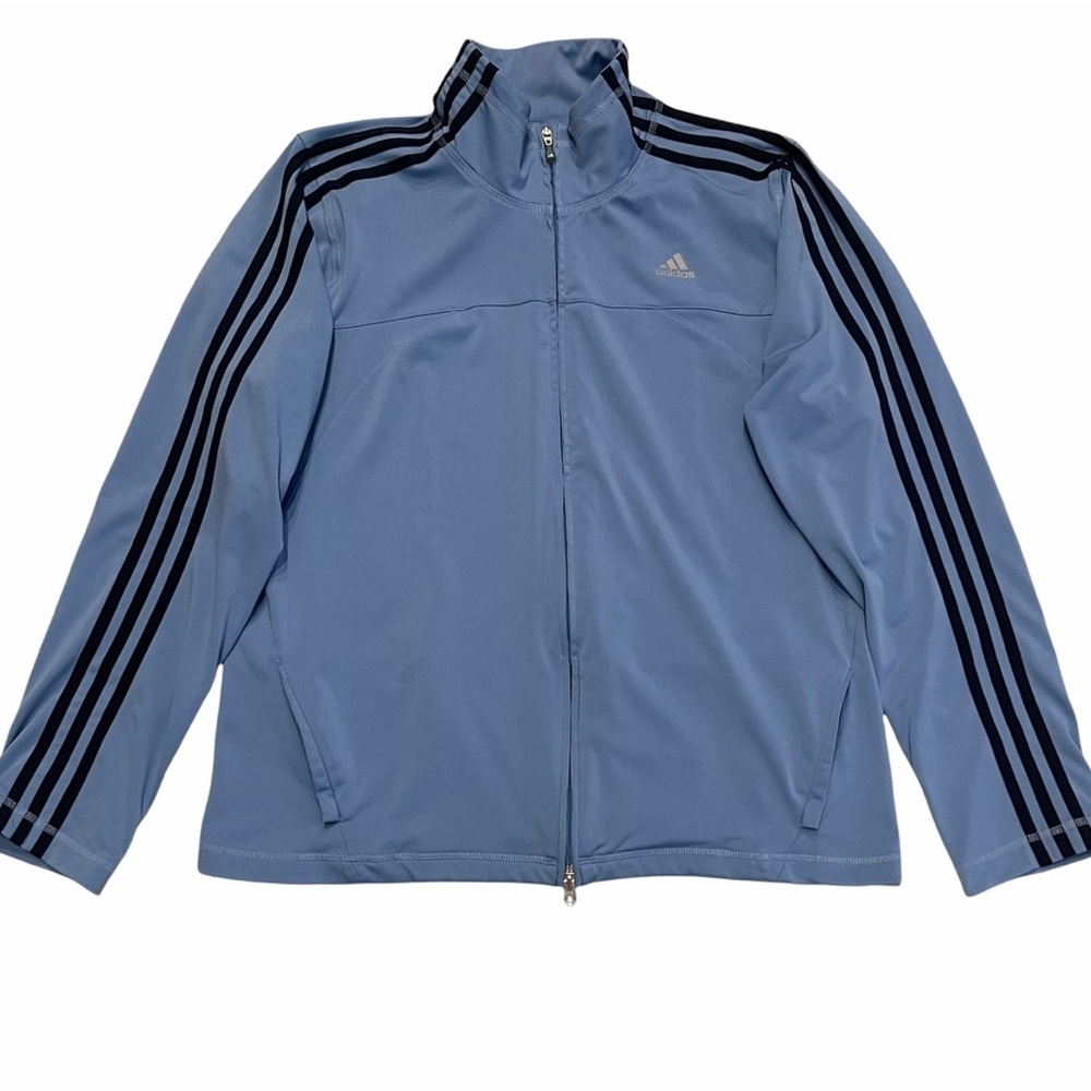 ADIDAS Light Blue Lightweight Track Jacket XL